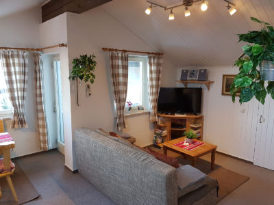 Ferienwohnung Mittenwald Karwendelherzen Fernsehecke